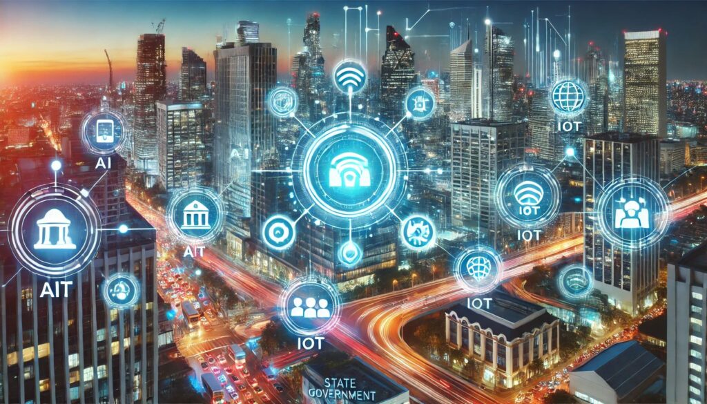 image representing digital transformation in state government technology